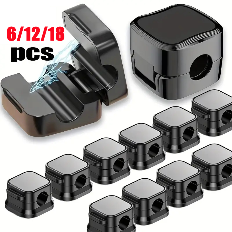 Magnetic Charging Cable - 6/12/18 Buah Klip Pengatur Kabel Magnetik