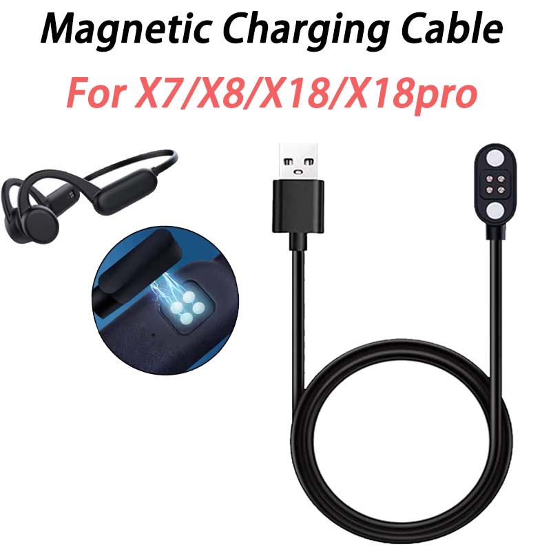 Magnetic Charging Cable - Earphone Konduksi Tulang dengan Kabel Pengisian