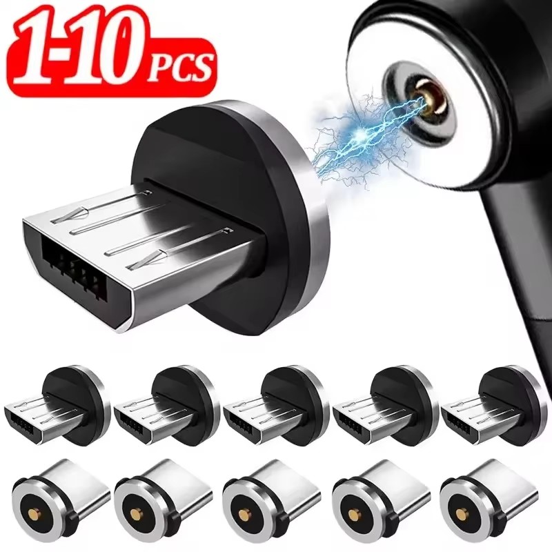 Magnetic Charging Cable - 1/5/10 Buah Adaptor Kabel Pengisi Daya