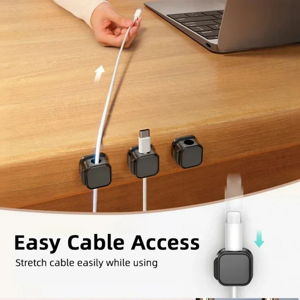 Magnetic Charging Cable - Organizer Kabel Magnetik, Penjepit Kabel Perekat