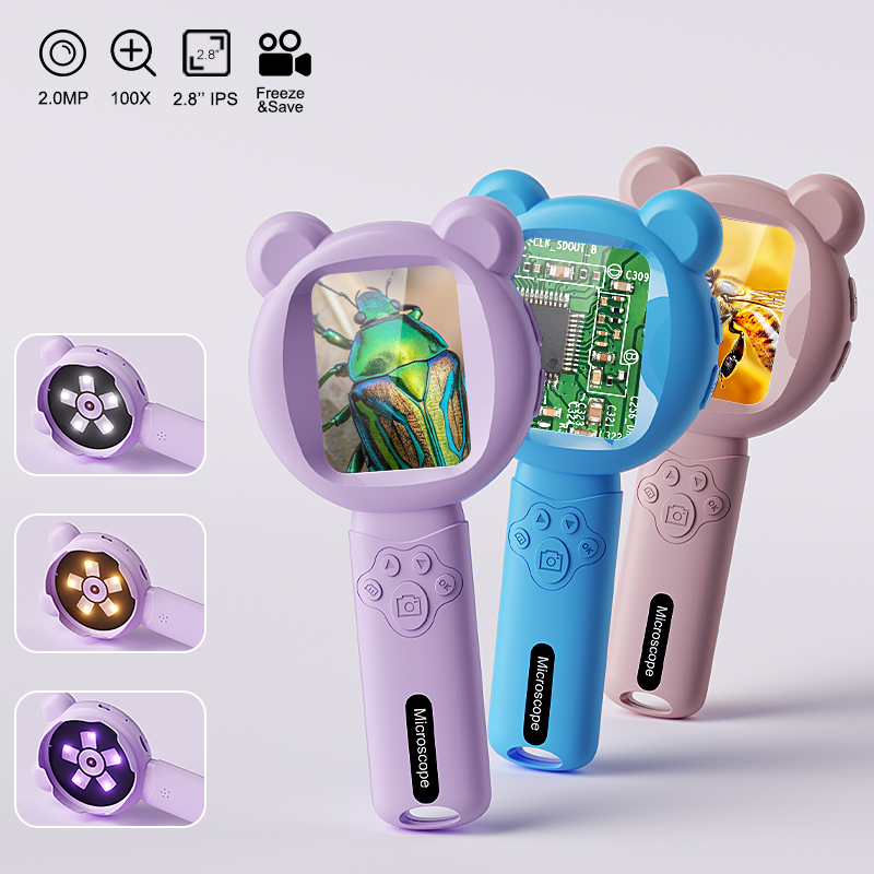 Digital Magnifier Reading - Kaca Pembesar Digital Anak-anak Layar 2,8''