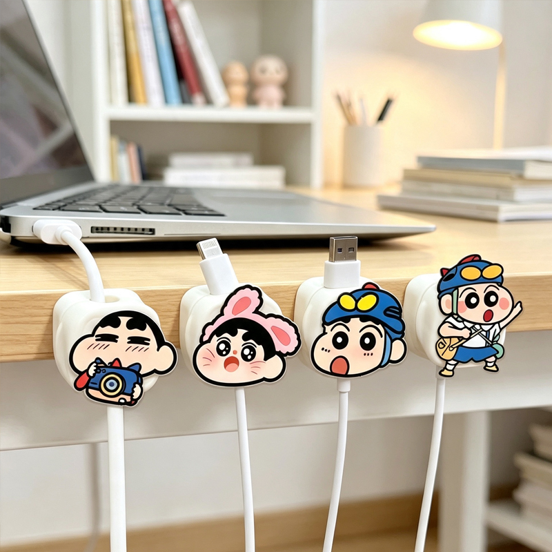 Magnetic Charging Cable - Penyangga Kabel Magnetik Crayon Shinchan Kawaii,