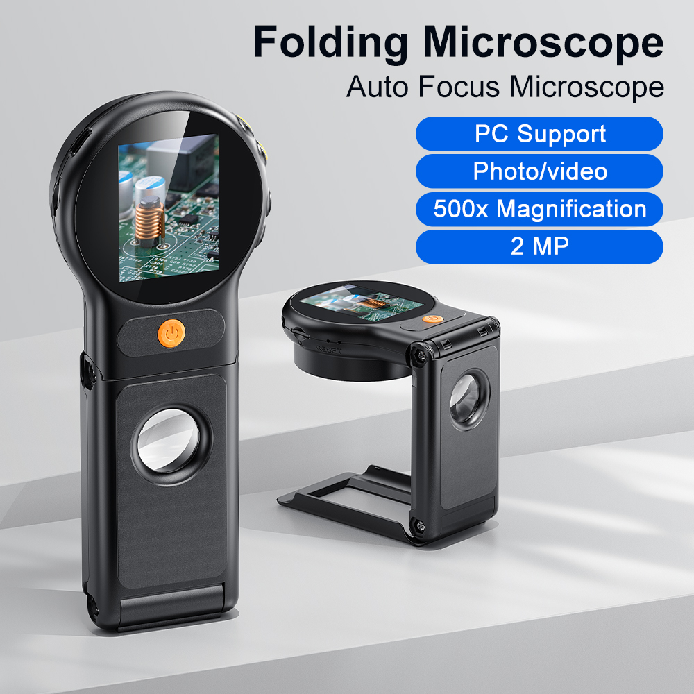 Digital Magnifier Reading - Mikroskop Digital 500X Fokus Otomatis dengan