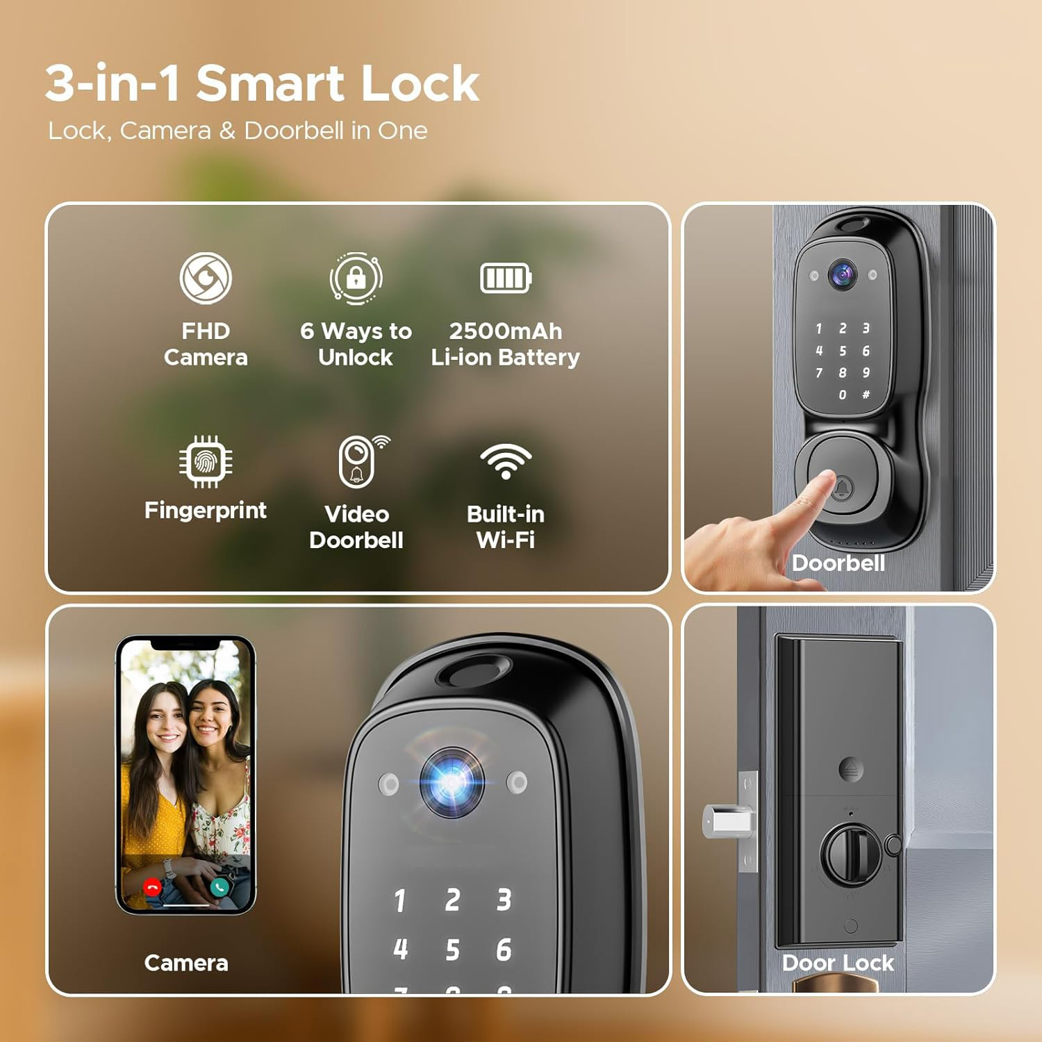 Kunci Pintu Pintar Wifi Tuya ‎ - Electronics & Gadgets Starting With V ulasan dan harga