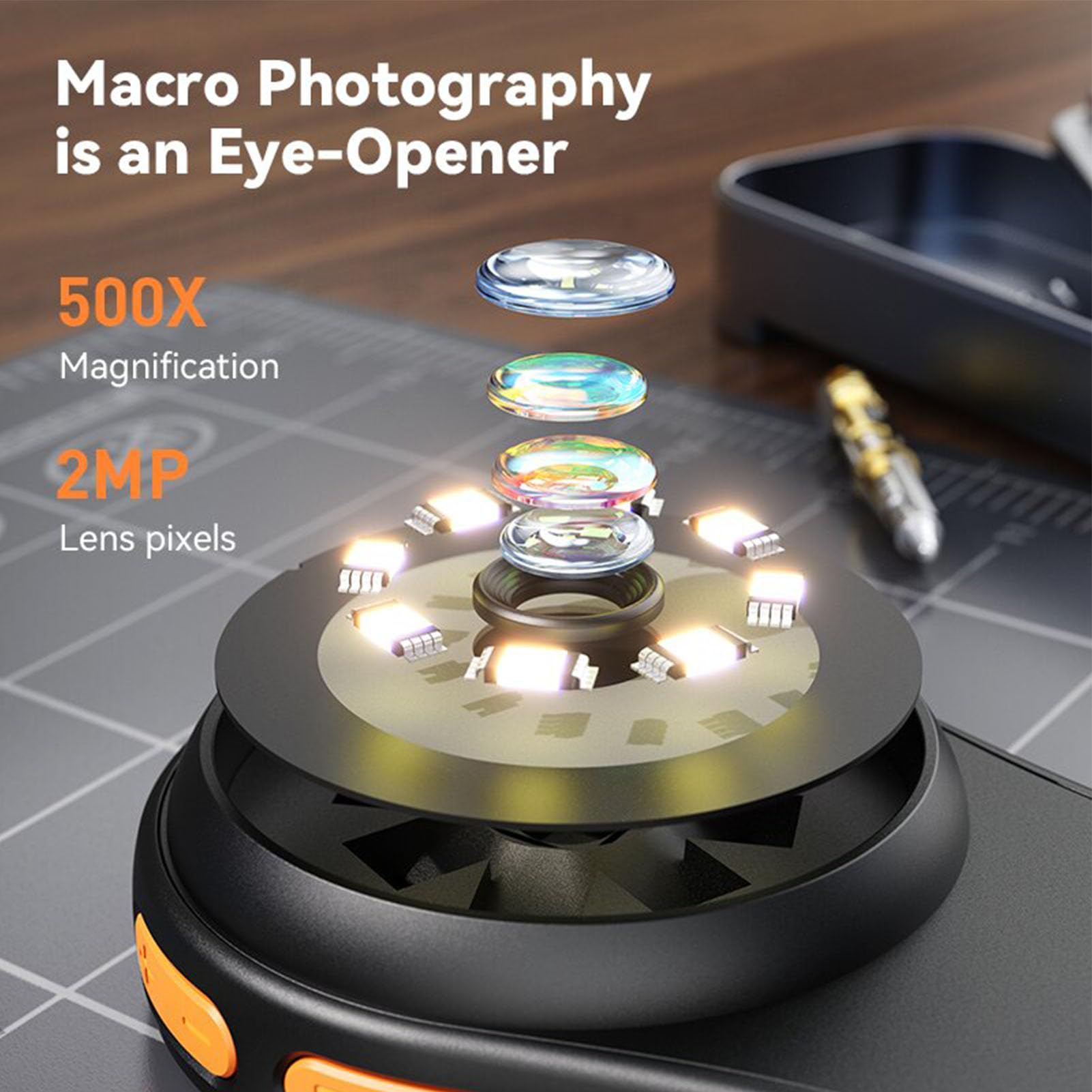 Mikroskop Digital 500x dengan  - Digital Magnifier Reading ulasan dan harga
