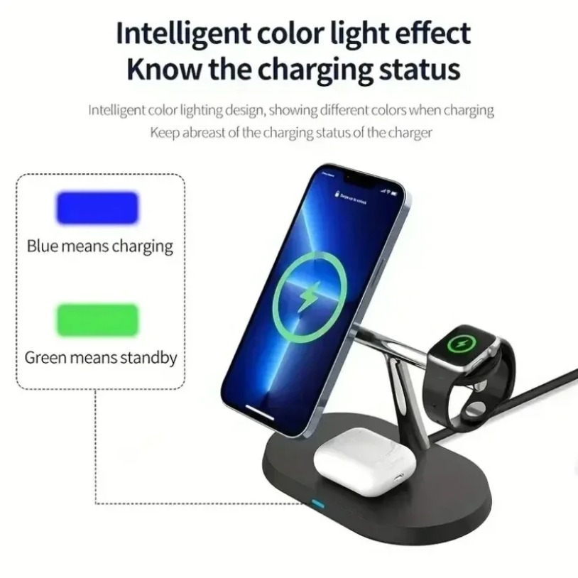 3 in 1 Opansten Magnetic Wirel - Magnetic Charging Cable ulasan dan harga