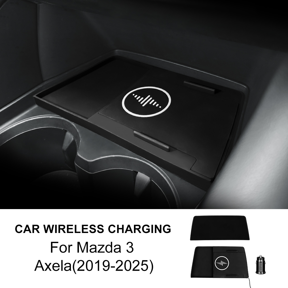 Untuk Mazda 3 Axela 2019-2025  - Wireless Phone Charger Pad ulasan dan harga