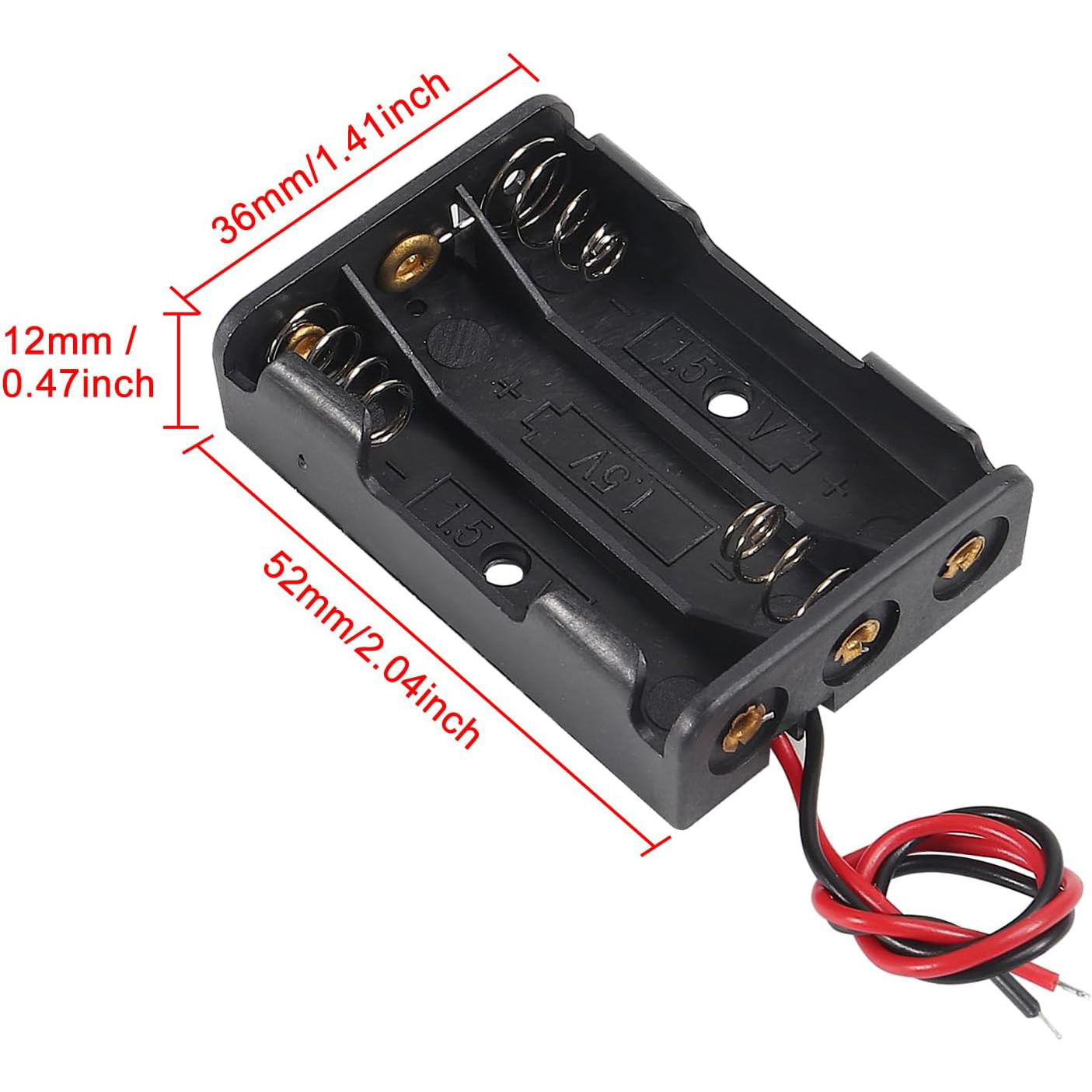 10 Buah Tempat Baterai AAA 3X  - Unique Electronics Gadgets ulasan dan harga