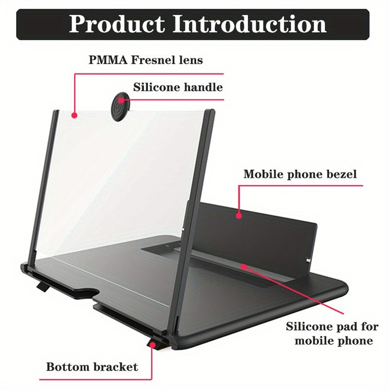 Penguat Layar Ponsel HD 10/12  - Digital Magnifier Reading ulasan dan harga